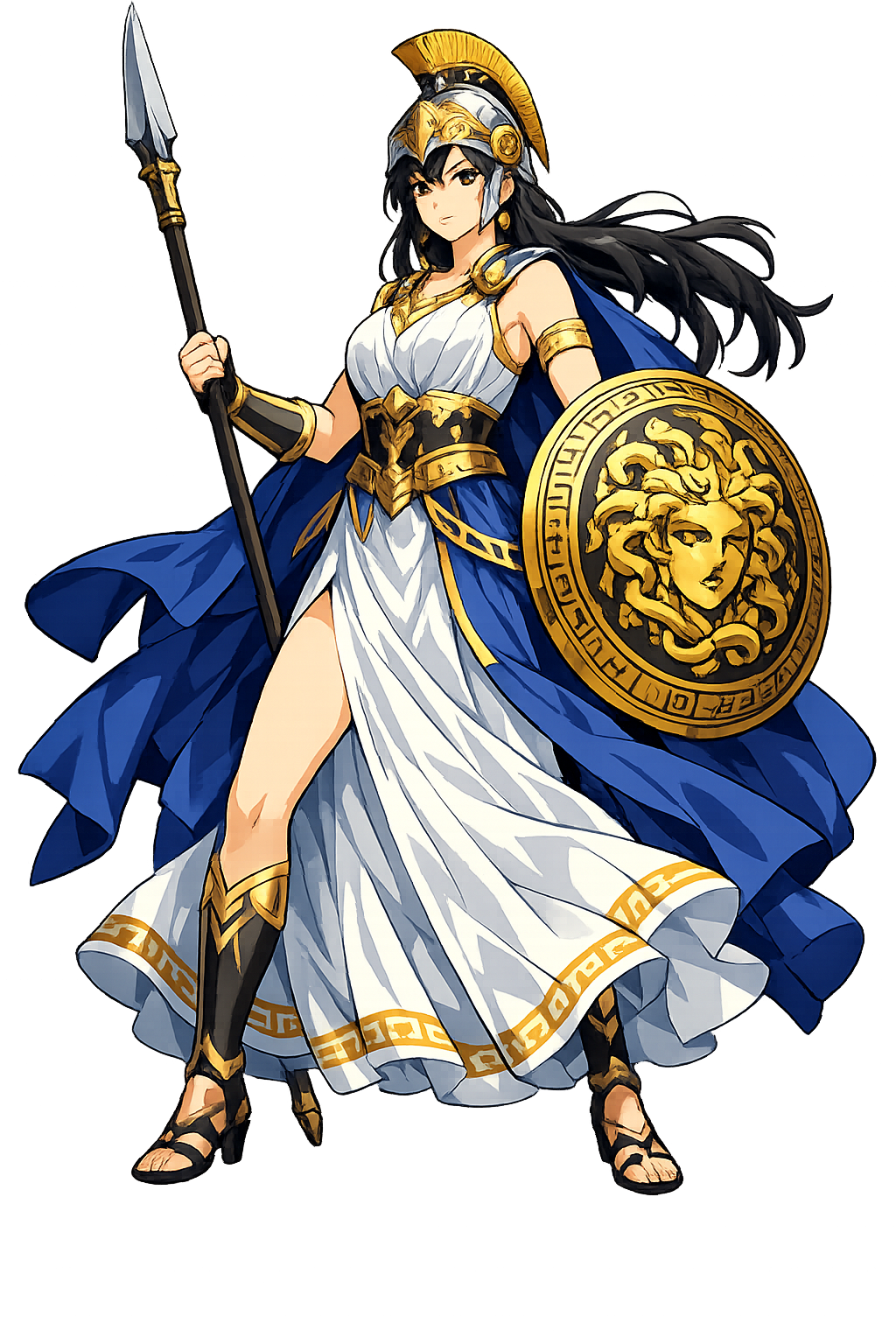 Athēnē — Goddess of Wisdom, bearing the aegis